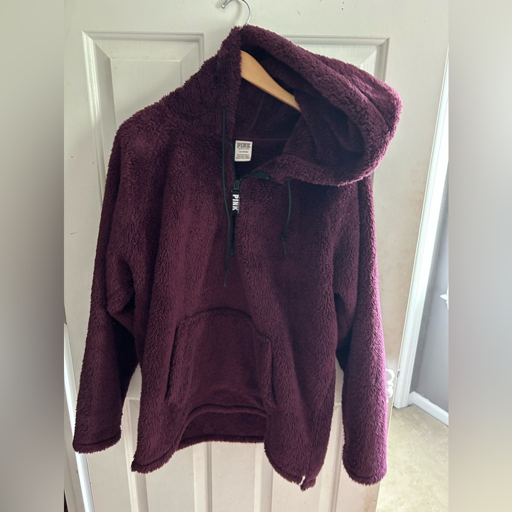 PINK fuzzy hoodie